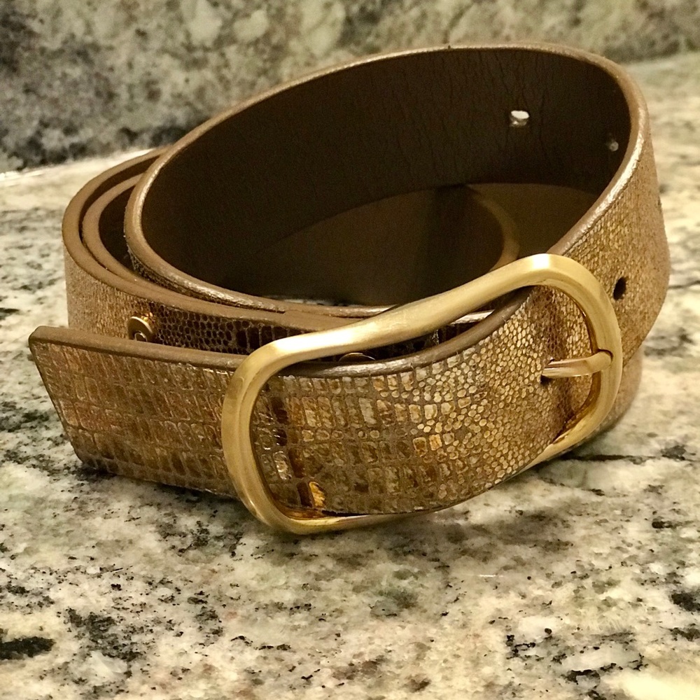 Calvin Klein Gold/Bronze metallic belt